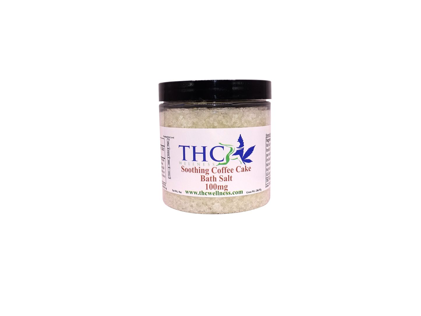 100mg Coffee Cake Bath Salts (9oz jar)