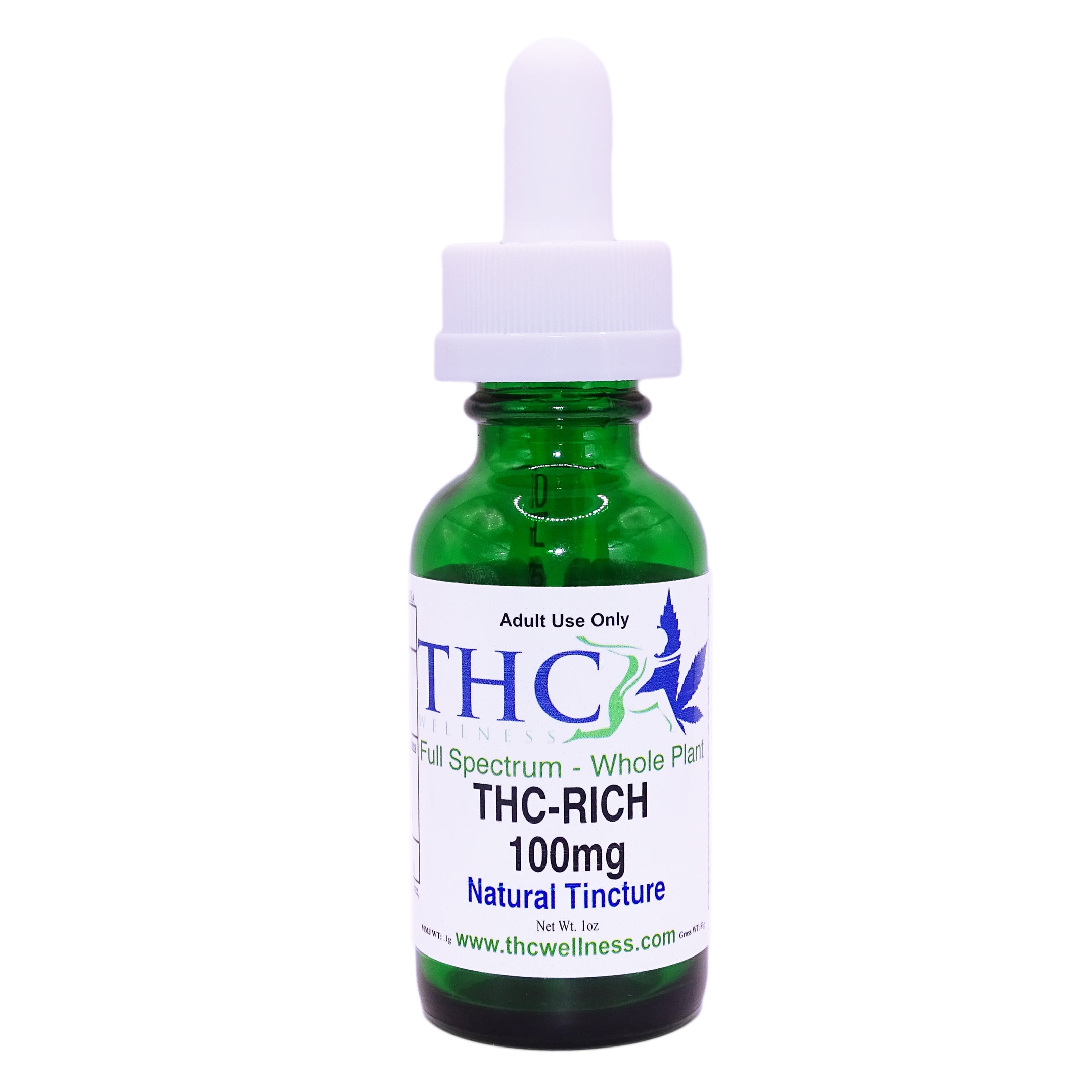 THC Rich natural Tincture 100mg thc wellness